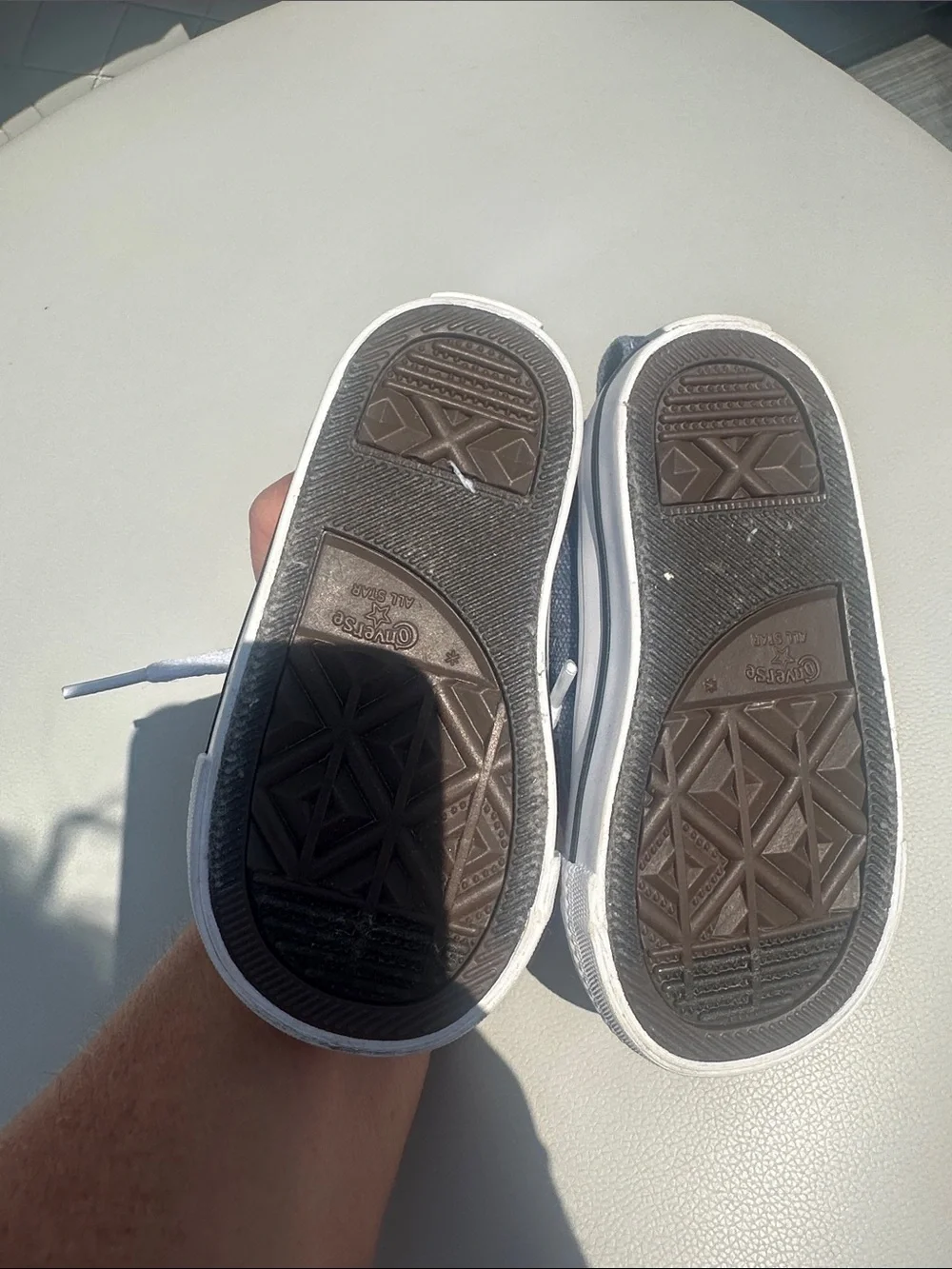 Converse Navy Canvas Kids Lace-Up Sneakers with White Accents